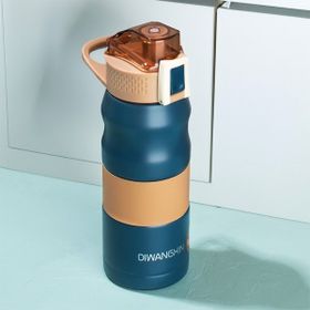 Cooker 1393-2 Lacivert Çift Katmanlı Yalıtımlı Termos
