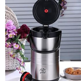 Cooker 2008 3.5 lt Siyah Pompalı Çelik Termos