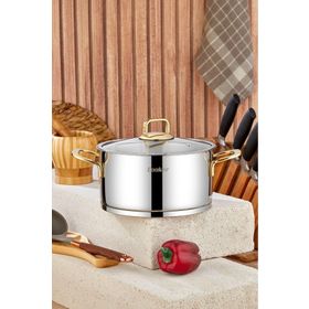 Cooker 22 cm Bomonti Paslanmaz Çelik Derin Tencere