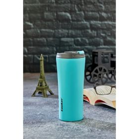 Cooker 400 ml 304 Paslanmaz Çelik Çift Kat Mavi Termos