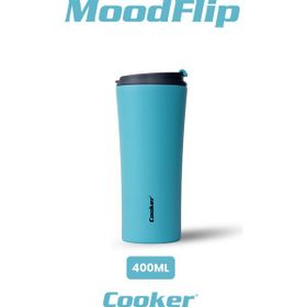 Cooker 400 ml 304 Paslanmaz Çelik Çift Kat Mavi Termos