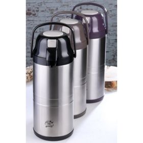 Cooker CKR-2009 4.5 lt Mor Pompalı Çelik Siyah Termos