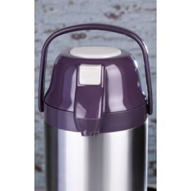 Cooker CKR-2009 4.5 lt Mor Pompalı Çelik Siyah Termos