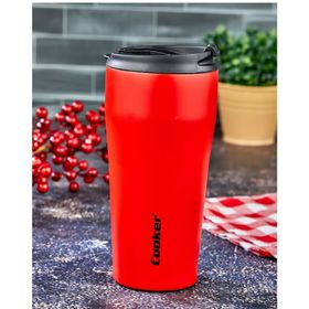 Cooker CKR-2049 Kırmızı-56 400 ml Çelik Bardak Termos