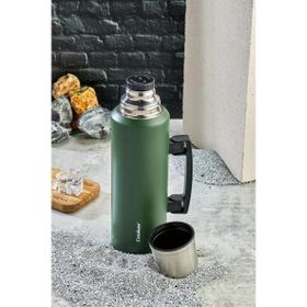 Cooker CKR-2085 Yeşil 1.5 lt Kulplu Çelik Termos