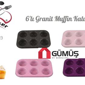 Cooker CKR1423 6'lı Granit Muffin Kalıbı