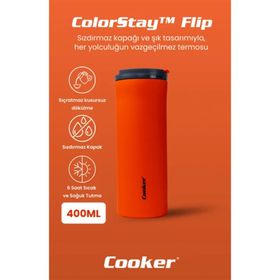 Cooker CKR2041 Turuncu 400 ml Çelik Termos Bardak