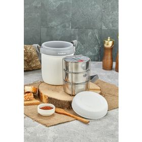 Cooker CKR3147 Lüx 1.2 lt Çelik Hazneli 3'lü Yemek Termosu