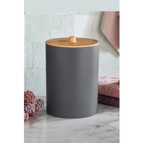 Cooker CKR3194 Mailine 5'li Soft Ahşap Görünümlü Akrilik Yuvarlak Banyo Seti