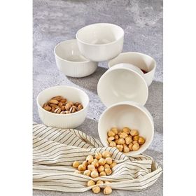 Cooker CKR4008 6'lı Porselen Çizgili Kase