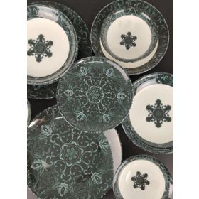 Cooker CKR4021 Dijital Baskılı 24 Parça Porselen Yemek Takımı