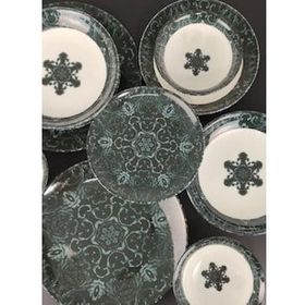 Cooker CKR4021 Dijital Baskılı 24 Parça Porselen Yemek Takımı