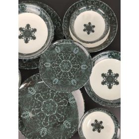 Cooker CKR4021 Dijital Baskılı 24 Parça Porselen Yemek Takımı