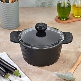 Cooker Kristal 22 cm Siyah Derin Tencere