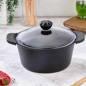 Cooker Kristal 28 cm Siyah Derin Tencere