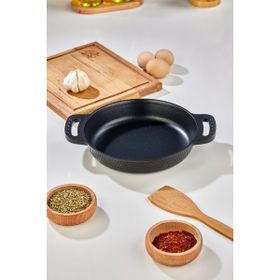 Cooker Lüks Kristal Serisi Siyah 18 cm Döküm Granit Tava