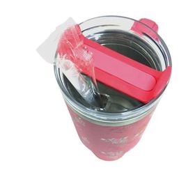 Cooker YK1549 Pipetli 1.2 lt Pembe Çelik Bardak Termos