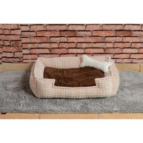 Cookie Pet 70x50 cm Kahve Bej Dolgulu Kedi Köpek Yuvası