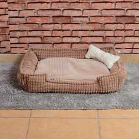 Cookie Pet 70x50 cm Kahve Bej Dolgulu Kedi Köpek Yuvası