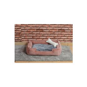 Cookie Pet 70x50 cm Pembe Gri Dolgulu Kedi Köpek Yuvası