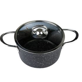 Cookplus Biogranit Panama 7 Parça Siyah Tencere Seti