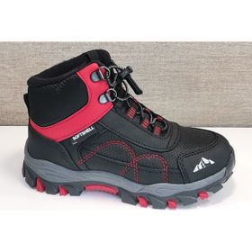 Cool Alfa Lastikli Soft Shell Outdoor Siyah Kırmızı Erkek Çocuk Bot