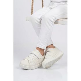 Cool Cırtlı Beyaz Ortopedik Air Taban Sneaker Çocuk Spor Ayakkabı