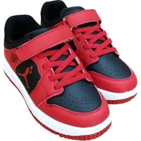 Cool Haykat Siyah Kırmızı Çocuk Bantlı Sneaker