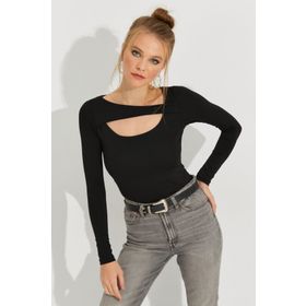 Cool & Sexy CY438 Siyah Kadın Bluz