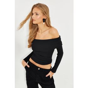 Cool & Sexy EY2584 Siyah Kadın Bluz