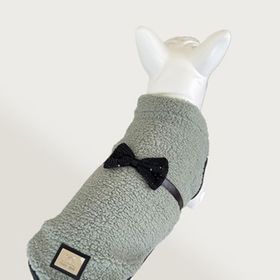 Cool Suit 4xl Yumuşak Polarlı Papyonlu Yeşil Köpek Kıyafeti