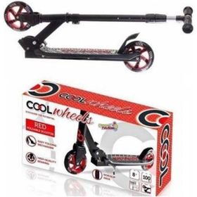 Cool Wheels Kırmızı 5 2 Tekerli Işıklı Ayarlanabilir Scooter