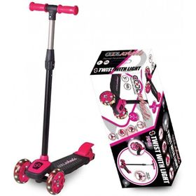Cool Wheels Led Işıklı 3 Tekerlekli Yükseklik Ayarlı Pembe Twist Çocuk Scooter