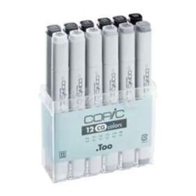 Copic 12'li Set Cool Grey Marker Kalem