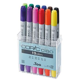 Copic Ciao 12'li Set Basic Colors Marker Kalem