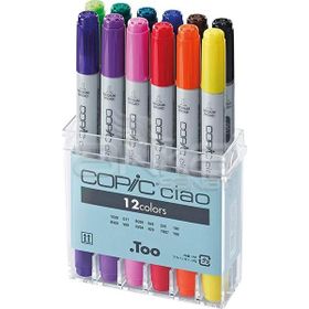 Copic Ciao 12'li Set Basic Colors Marker Kalem