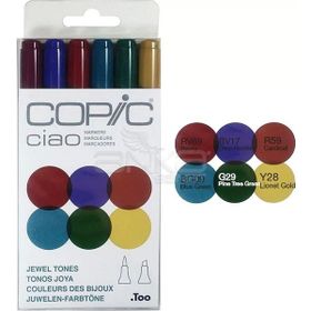 Copic Ciao 6'lı Set Jevel Tones Marker Kalem