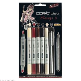 Copic Ciao Marker Set 5+1 Manga 5 Marker Set