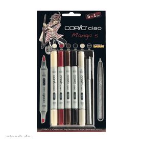 Copic Ciao Marker Set 5+1 Manga 5 Marker Set
