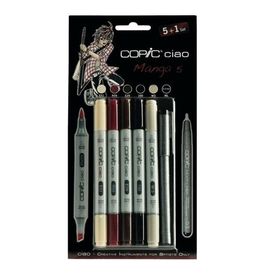 Copic Ciao Marker Set 5+1 Manga 5 Marker Set
