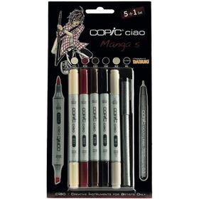Copic Ciao Marker Set 5+1 Manga 5 Marker Set
