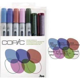 Copic Ciao Nature Doodle 5+2 Set Markör Kalem Kit