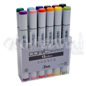 Copic Sketch 12'li Set Basic Colors Marker Kalem