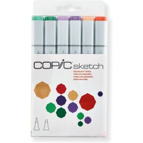 Copic Sketch 6'lı Secondary Tones Marker Set