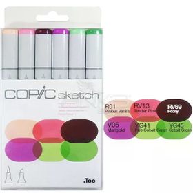 Copic Sketch 6'lı Set Froral Favorites 1 Marker Kalem