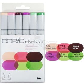 Copic Sketch 6'lı Set Froral Favorites 1 Marker Kalem