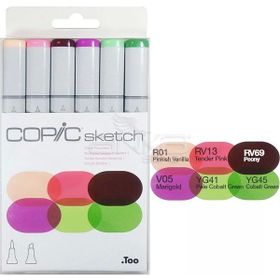 Copic Sketch 6'lı Set Froral Favorites 1 Marker Kalem