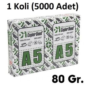 Copier Bond 1 Koli 5000 Adet A5 Fotokopi Kağıdı