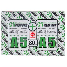Copıer Bond A5 500+500 Adet x 5 Paket 80 gr Fotokopi Kağıdı