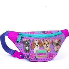Coral High 11502 Kids Pembe Köpek Desenli Bel Çantası